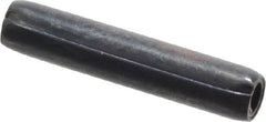Made in USA - 3/32" Diam x 1/2" Long Coiled Spring Pin - Grade 1070-1090 Alloy Steel, Black Oxide Finish - Exact Tooling