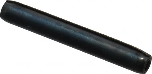 Made in USA - 3/32" Diam x 11/16" Long Coiled Spring Pin - Grade 1070-1090 Alloy Steel, Black Oxide Finish - Exact Tooling
