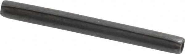 Made in USA - 3/32" Diam x 1" Long Coiled Spring Pin - Grade 1070-1090 Alloy Steel, Black Oxide Finish - Exact Tooling