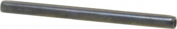Made in USA - 3/32" Diam x 1-1/4" Long Coiled Spring Pin - Grade 1070-1090 Alloy Steel, Black Oxide Finish - Exact Tooling