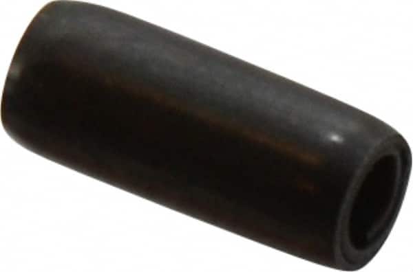 Made in USA - 1/8" Diam x 5/16" Long Coiled Spring Pin - Grade 1070-1090 Alloy Steel, Black Oxide Finish - Exact Tooling