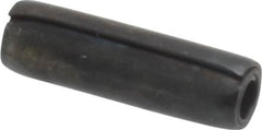 Made in USA - 1/8" Diam x 7/16" Long Coiled Spring Pin - Grade 1070-1090 Alloy Steel, Black Oxide Finish - Exact Tooling