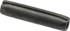 Made in USA - 1/8" Diam x 9/16" Long Coiled Spring Pin - Grade 1070-1090 Alloy Steel, Black Oxide Finish - Exact Tooling