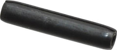 Made in USA - 1/8" Diam x 5/8" Long Coiled Spring Pin - Grade 1070-1090 Alloy Steel, Black Oxide Finish - Exact Tooling