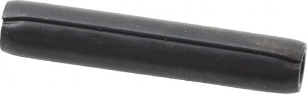 Made in USA - 1/8" Diam x 11/16" Long Coiled Spring Pin - Grade 1070-1090 Alloy Steel, Black Oxide Finish - Exact Tooling