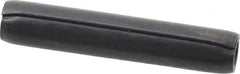 Made in USA - 1/8" Diam x 11/16" Long Coiled Spring Pin - Grade 1070-1090 Alloy Steel, Black Oxide Finish - Exact Tooling