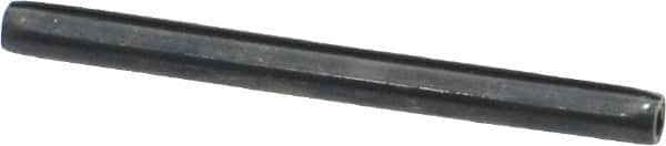 Made in USA - 1/8" Diam x 1-1/2" Long Coiled Spring Pin - Grade 1070-1090 Alloy Steel, Black Oxide Finish - Exact Tooling