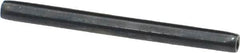 Made in USA - 1/8" Diam x 1-1/2" Long Coiled Spring Pin - Grade 1070-1090 Alloy Steel, Black Oxide Finish - Exact Tooling