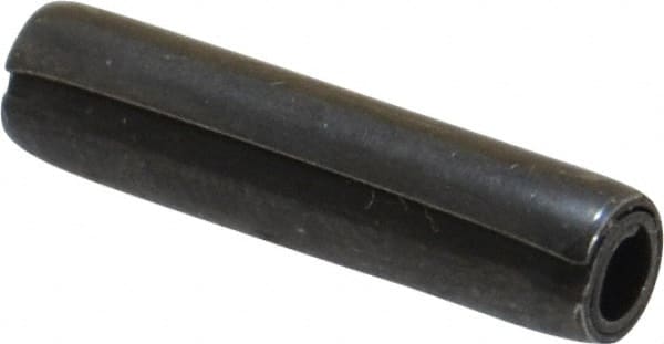 Made in USA - 5/32" Diam x 11/16" Long Coiled Spring Pin - Grade 1070-1090 Alloy Steel, Black Oxide Finish - Exact Tooling