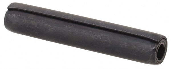 Made in USA - 5/32" Diam x 7/8" Long Coiled Spring Pin - Grade 1070-1090 Alloy Steel, Black Oxide Finish - Exact Tooling
