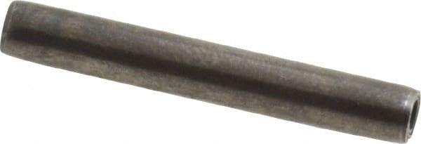 Made in USA - 5/32" Diam x 1-1/8" Long Coiled Spring Pin - Grade 1070-1090 Alloy Steel, Black Oxide Finish - Exact Tooling