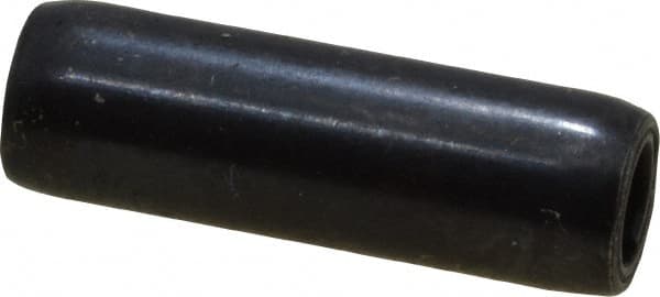 Made in USA - 3/16" Diam x 5/8" Long Coiled Spring Pin - Grade 1070-1090 Alloy Steel, Black Oxide Finish - Exact Tooling
