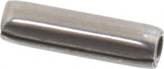 Made in USA - 3/16" Diam x 11/16" Long Coiled Spring Pin - Grade 1070-1090 Alloy Steel, Black Oxide Finish - Exact Tooling