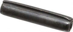 Made in USA - 3/16" Diam x 7/8" Long Coiled Spring Pin - Grade 1070-1090 Alloy Steel, Black Oxide Finish - Exact Tooling
