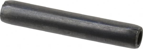 Made in USA - 3/16" Diam x 1-1/8" Long Coiled Spring Pin - Grade 1070-1090 Alloy Steel, Black Oxide Finish - Exact Tooling