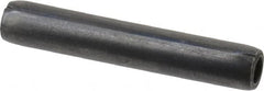 Made in USA - 3/16" Diam x 1-1/8" Long Coiled Spring Pin - Grade 1070-1090 Alloy Steel, Black Oxide Finish - Exact Tooling