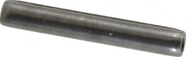 Made in USA - 3/16" Diam x 1-1/4" Long Coiled Spring Pin - Grade 1070-1090 Alloy Steel, Black Oxide Finish - Exact Tooling