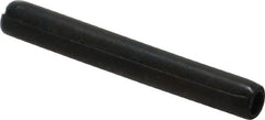 Made in USA - 3/16" Diam x 1-1/2" Long Coiled Spring Pin - Grade 1070-1090 Alloy Steel, Black Oxide Finish - Exact Tooling