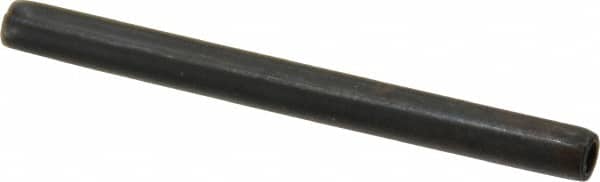 Made in USA - 3/16" Diam x 2-1/4" Long Coiled Spring Pin - Grade 1070-1090 Alloy Steel, Black Oxide Finish - Exact Tooling
