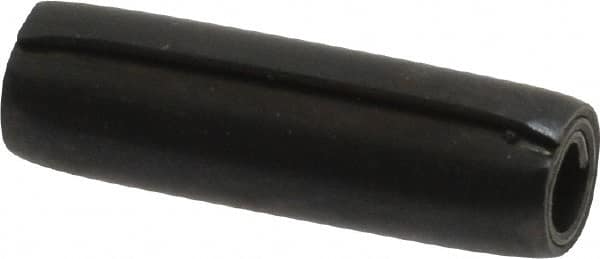 Made in USA - 7/32" Diam x 3/4" Long Coiled Spring Pin - Grade 1070-1090 Alloy Steel, Black Oxide Finish - Exact Tooling