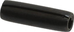 Made in USA - 7/32" Diam x 3/4" Long Coiled Spring Pin - Grade 1070-1090 Alloy Steel, Black Oxide Finish - Exact Tooling