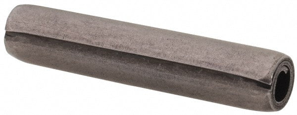 Made in USA - 7/32" Diam x 1-1/8" Long Coiled Spring Pin - Grade 1070-1090 Alloy Steel, Black Oxide Finish - Exact Tooling