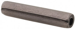 Made in USA - 7/32" Diam x 1-1/8" Long Coiled Spring Pin - Grade 1070-1090 Alloy Steel, Black Oxide Finish - Exact Tooling