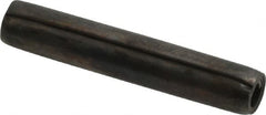 Made in USA - 7/32" Diam x 1-1/4" Long Coiled Spring Pin - Grade 1070-1090 Alloy Steel, Black Oxide Finish - Exact Tooling