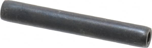 Made in USA - 7/32" Diam x 1-1/2" Long Coiled Spring Pin - Grade 1070-1090 Alloy Steel, Black Oxide Finish - Exact Tooling