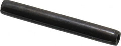 Made in USA - 7/32" Diam x 1-3/4" Long Coiled Spring Pin - Grade 1070-1090 Alloy Steel, Black Oxide Finish - Exact Tooling