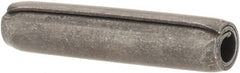 Made in USA - 1/4" Diam x 1-1/4" Long Coiled Spring Pin - Grade 1070-1090 Alloy Steel, Black Oxide Finish - Exact Tooling