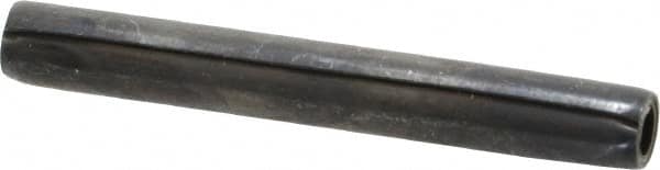 Made in USA - 1/4" Diam x 2" Long Coiled Spring Pin - Grade 1070-1090 Alloy Steel, Black Oxide Finish - Exact Tooling