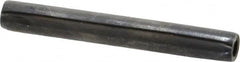 Made in USA - 1/4" Diam x 2" Long Coiled Spring Pin - Grade 1070-1090 Alloy Steel, Black Oxide Finish - Exact Tooling