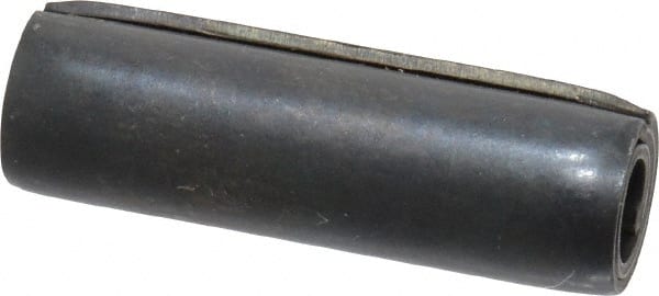 Made in USA - 5/16" Diam x 1" Long Coiled Spring Pin - Grade 1070-1090 Alloy Steel, Black Oxide Finish - Exact Tooling