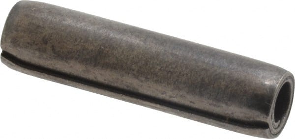 Made in USA - 5/16" Diam x 1-1/4" Long Coiled Spring Pin - Grade 1070-1090 Alloy Steel, Black Oxide Finish - Exact Tooling