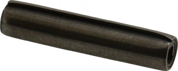 Made in USA - 5/16" Diam x 1-1/2" Long Coiled Spring Pin - Grade 1070-1090 Alloy Steel, Black Oxide Finish - Exact Tooling