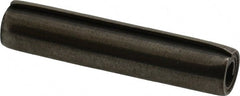 Made in USA - 5/16" Diam x 1-1/2" Long Coiled Spring Pin - Grade 1070-1090 Alloy Steel, Black Oxide Finish - Exact Tooling