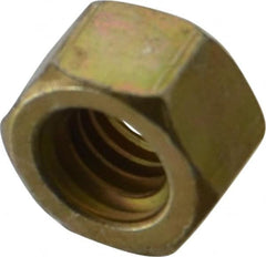 Value Collection - 5/16-18 UNC Steel Right Hand Hex Nut - 1/2" Across Flats, 17/64" High, Zinc Yellow Dichromate Cad & Waxed Finish - Exact Tooling