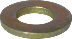 Value Collection - 3/8" Screw, Grade 9 Steel SAE Flat Washer - Zinc Yellow Dichromate Finish - Exact Tooling