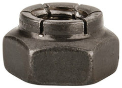 Flex-Loc - 3/8-16 UNC Grade 2 Heavy Hex Lock Nut with Expanding Flex Top - Uncoated, Meets Military Specifications - Exact Tooling