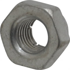 Flex-Loc - 1/4-28 UNJF Grade 2 Hex Lock Nut with Expanding Flex Top - Cadmium-Plated Finish, Meets Military Specifications - Exact Tooling