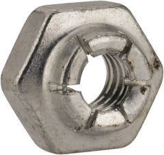 Flex-Loc - #10-24 UNJC Grade 2 Hex Lock Nut with Expanding Flex Top - Cadmium-Plated Finish, Meets Military Specifications - Exact Tooling