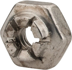 Flex-Loc - #4-40 UNJC Grade 2 Hex Lock Nut with Expanding Flex Top - Cadmium-Plated Finish, Meets Military Specifications - Exact Tooling
