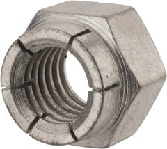 Flex-Loc - 1/2-13 UNC Grade 2 Hex Lock Nut with Expanding Flex Top - Cadmium-Plated Finish, Meets Military Specifications - Exact Tooling