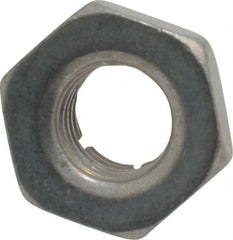 Flex-Loc - 1/4-28 UNJF Grade 2 Hex Lock Nut with Expanding Flex Top - 7/32" High, Cadmium-Plated Finish, Meets Military Specifications - Exact Tooling