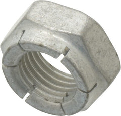 Flex-Loc - 3/8-24 UNJF Grade 2 Hex Lock Nut with Expanding Flex Top - 9/32" High, Cadmium-Plated Finish, Meets Military Specifications - Exact Tooling