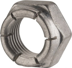 Flex-Loc - 7/16-20 UNJF Grade 2 Hex Lock Nut with Expanding Flex Top - 21/64" High, Cadmium-Plated Finish, Meets Military Specifications - Exact Tooling