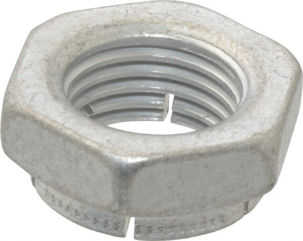 Flex-Loc - 1/2-20 UNJF Grade 2 Hex Lock Nut with Expanding Flex Top - 21/64" High, Cadmium-Plated Finish, Meets Military Specifications - Exact Tooling