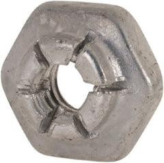 Flex-Loc - #6-32 UNJC Grade 2 Hex Lock Nut with Expanding Flex Top - 5/16" Width Across Flats, 9/64" High, Cadmium-Plated Finish, Meets Military Specifications - Exact Tooling