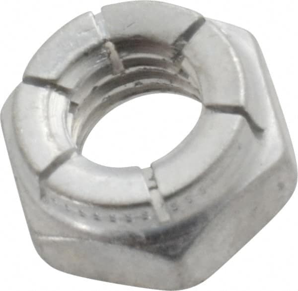 Flex-Loc - 5/16-18 UNC Grade 2 Hex Lock Nut with Expanding Flex Top - 17/64" High, Cadmium-Plated Finish, Meets Military Specifications - Exact Tooling
